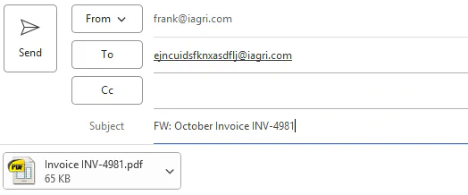 Forward attachments for import